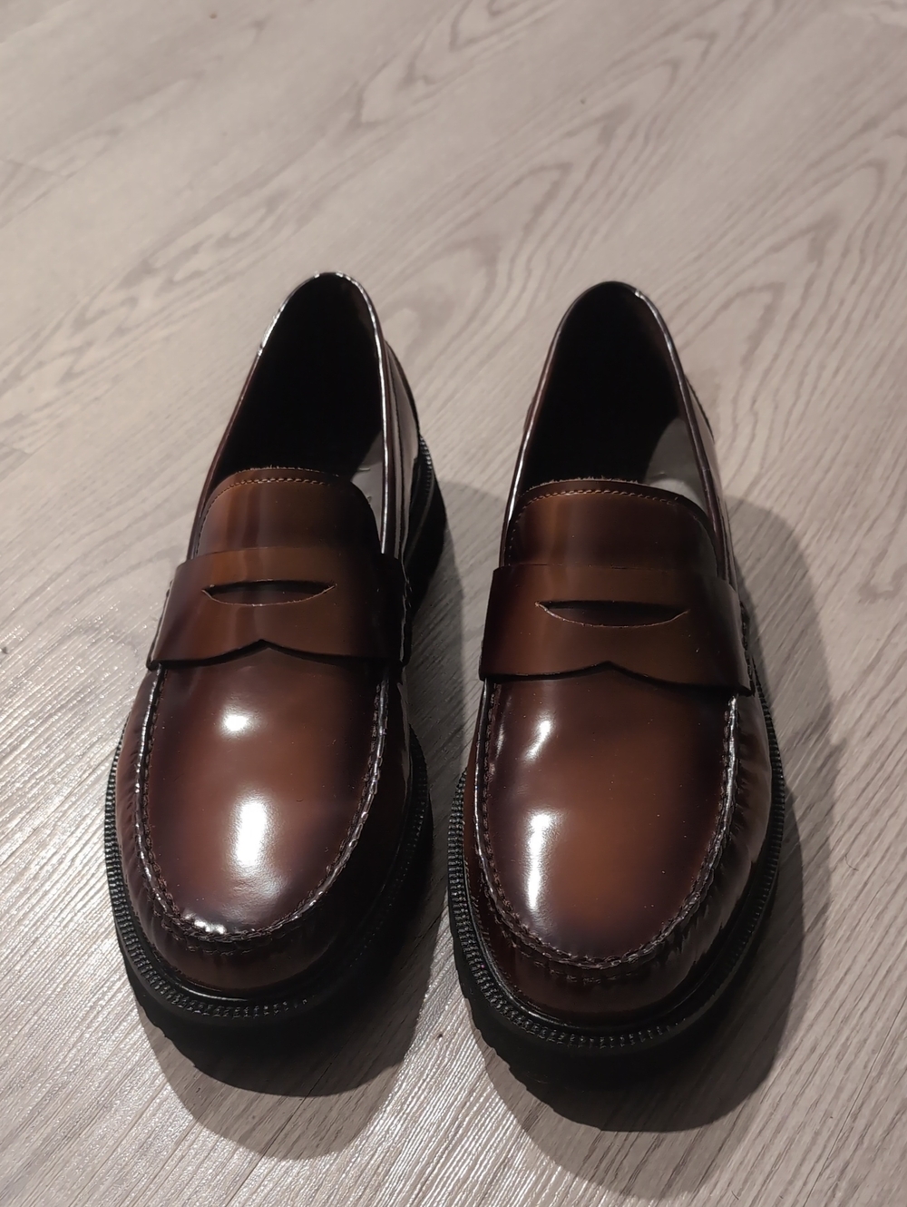 NWOB Cole Haan Brown Leather Penny Loafers
